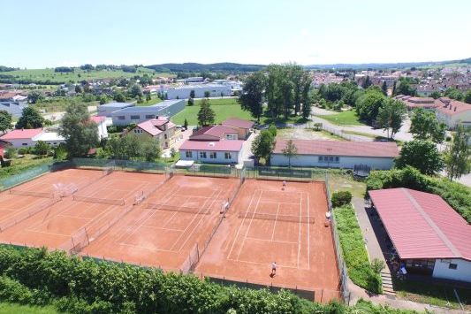 Luftaufnahme Tennisplatz Ottobeuren