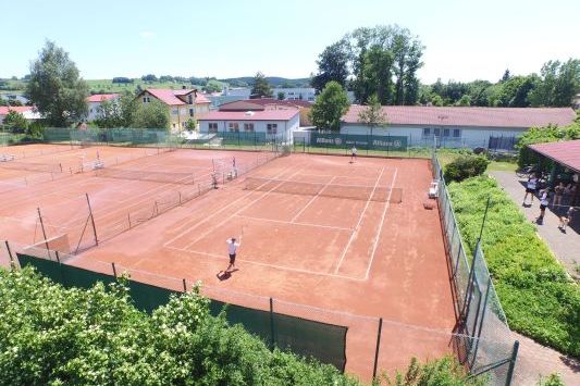 Luftaufnahme Tennisplatz Ottobeuren